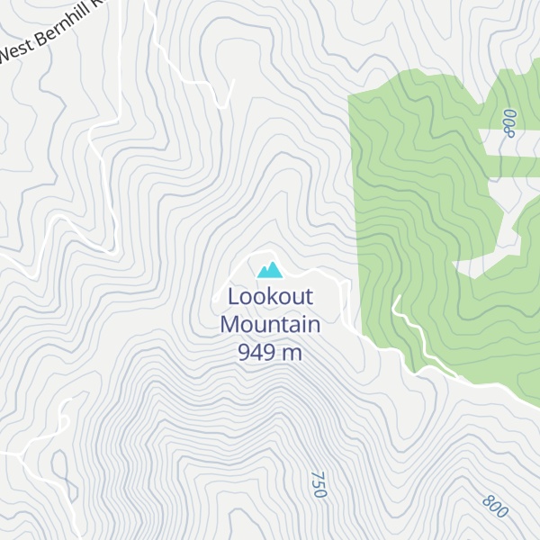 Map of Lookout Mountain