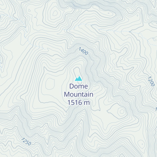 Map of Dome Mountain