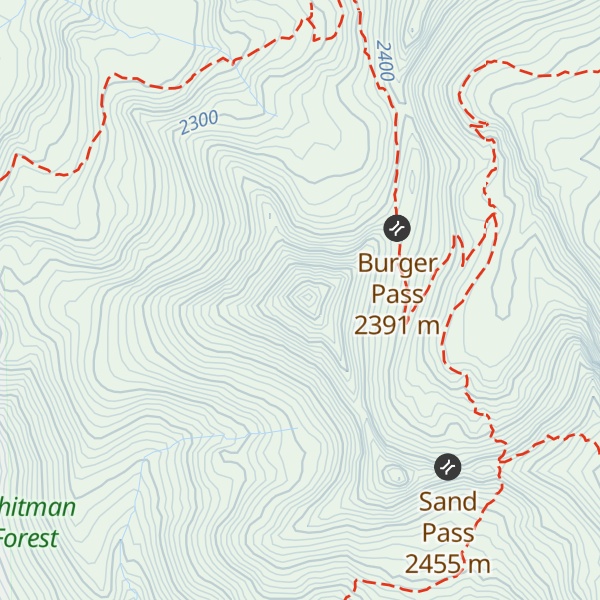 Map of Burger Butte