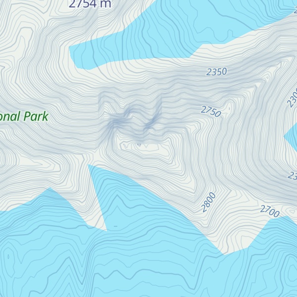 Map of Hermit Mountain