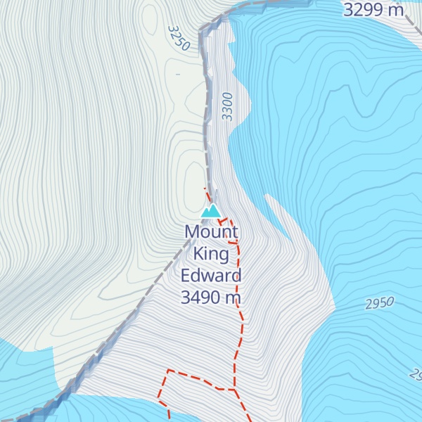 Map of Mount King Edward