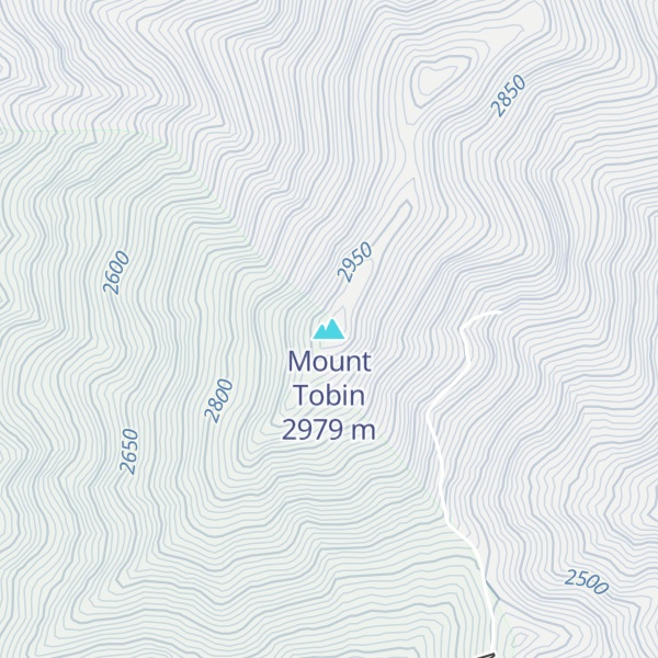 Map of Mount Tobin