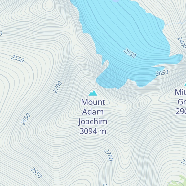 Map of Mount Adam Joachim