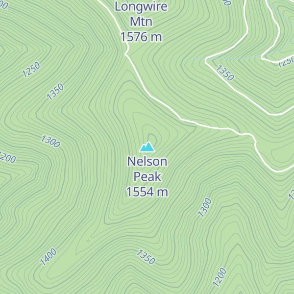 Map of Nelson Peak