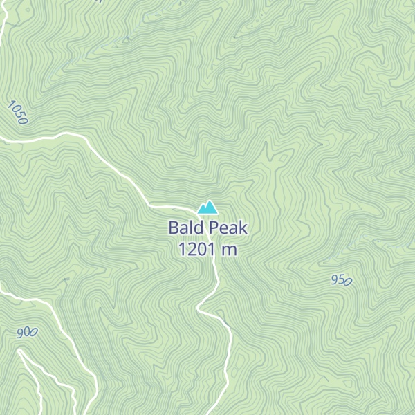 Map of Bald Peak