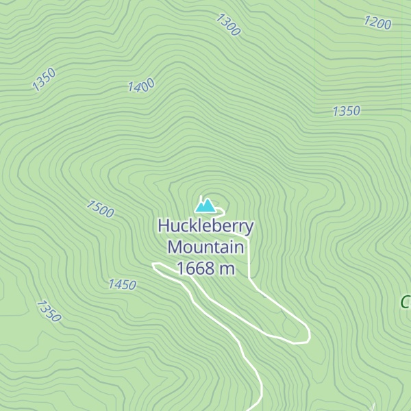 Map of Huckleberry Mountain
