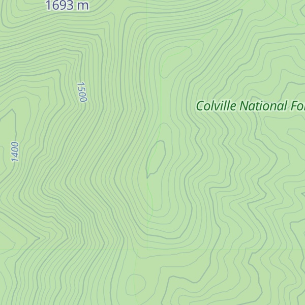 Map of Olson Peak