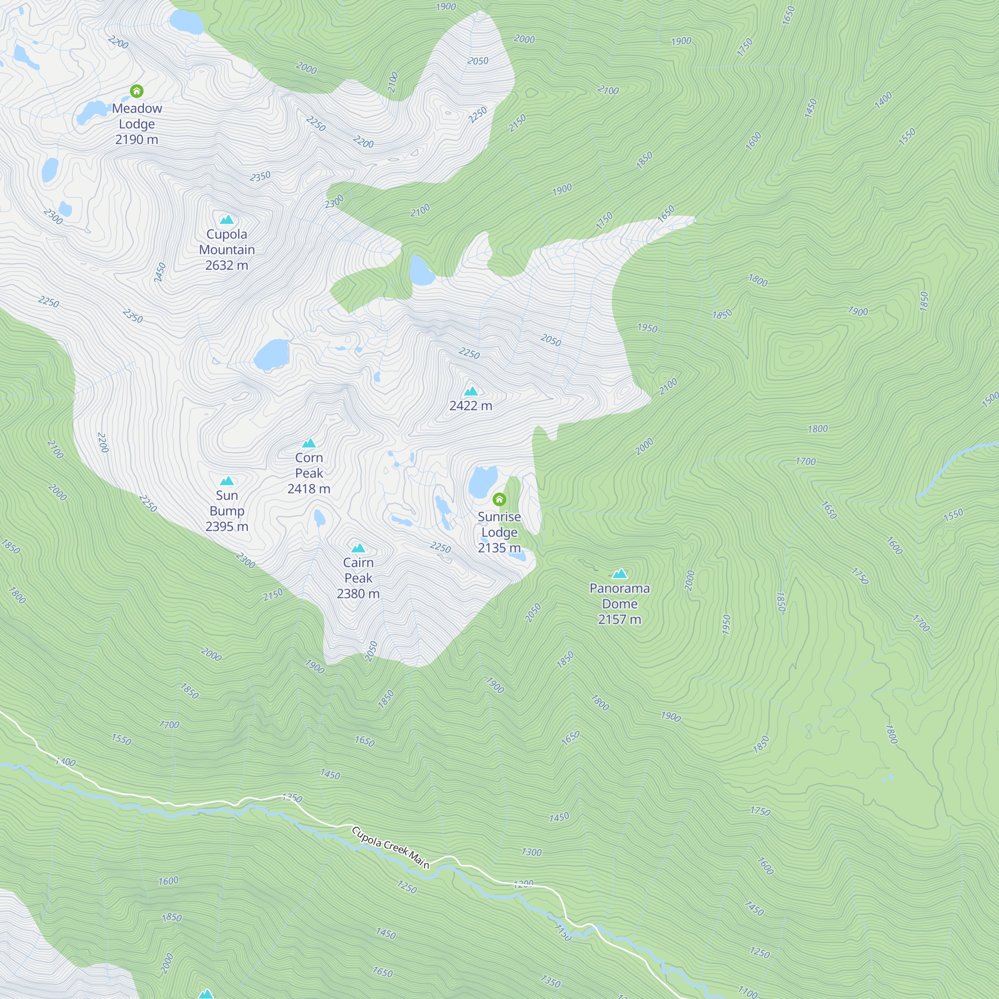 Sunrise Lodge map