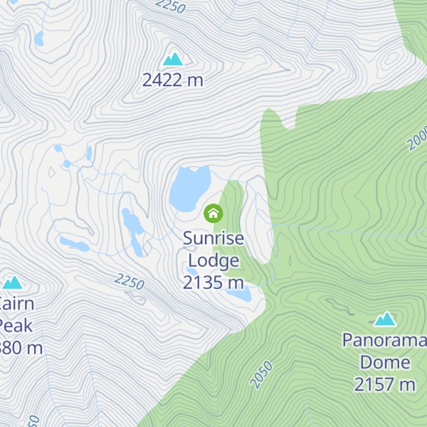 Map of Sunrise Lodge