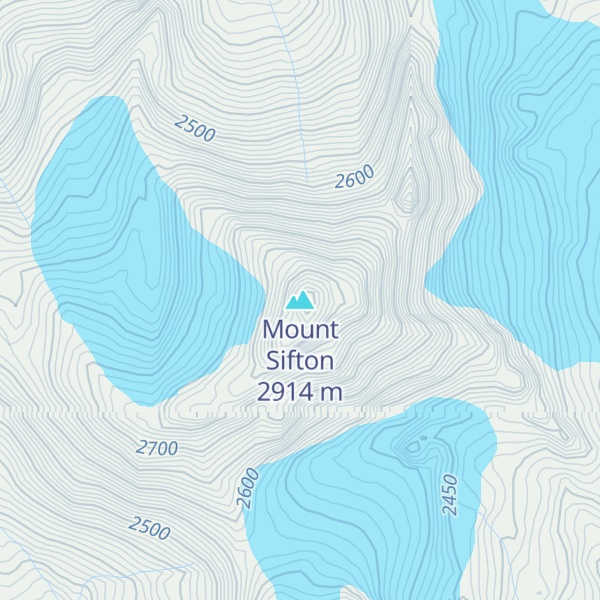 Map of Mount Sifton