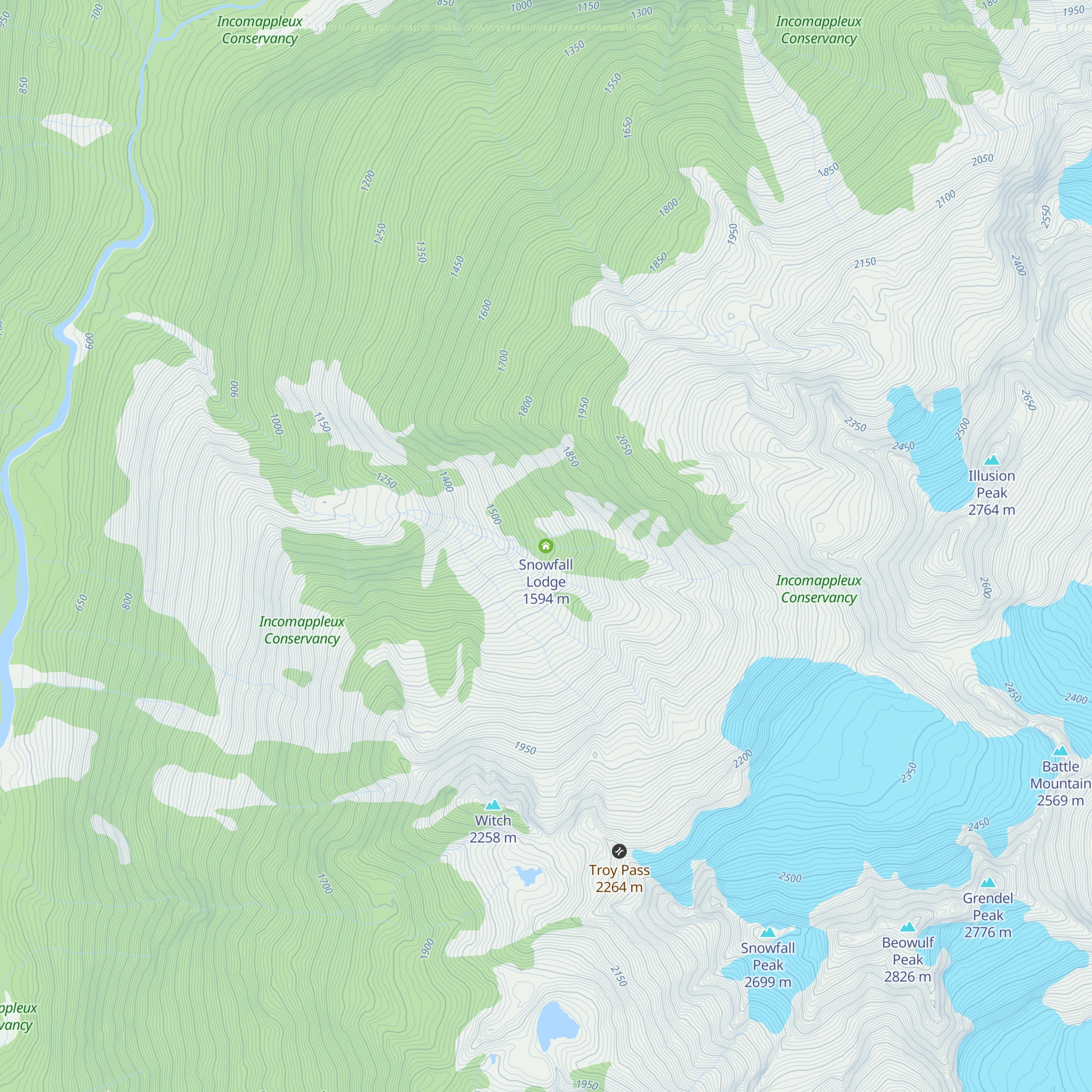 Snowfall Lodge map
