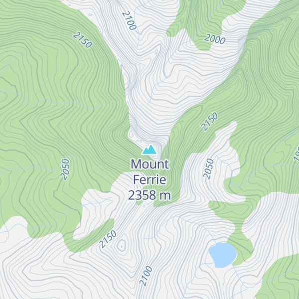 Map of Mount Ferrie