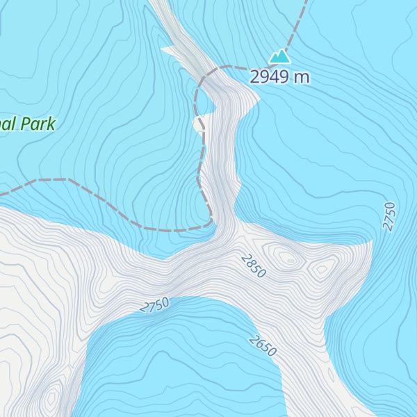Map of Triad Peak