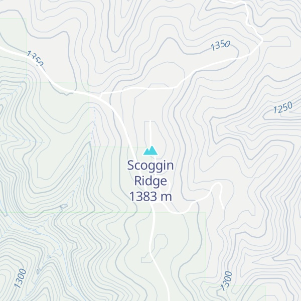 Map of Scoggin Ridge