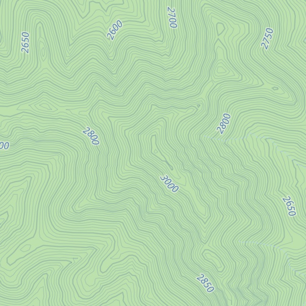 Map of South Shoshone Peak