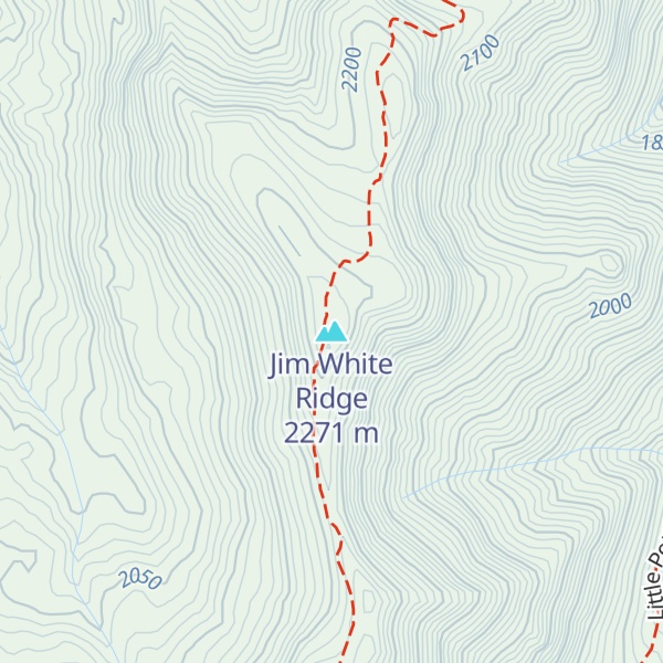 Map of Jim White Ridge