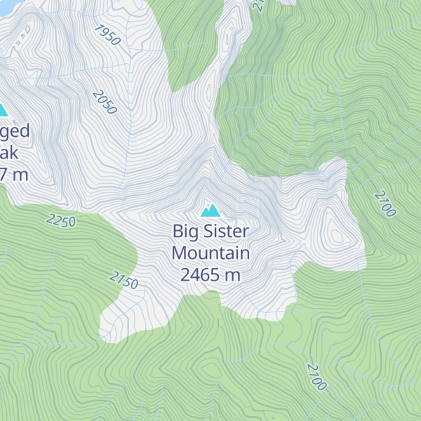 Map of Big Sister Mountain