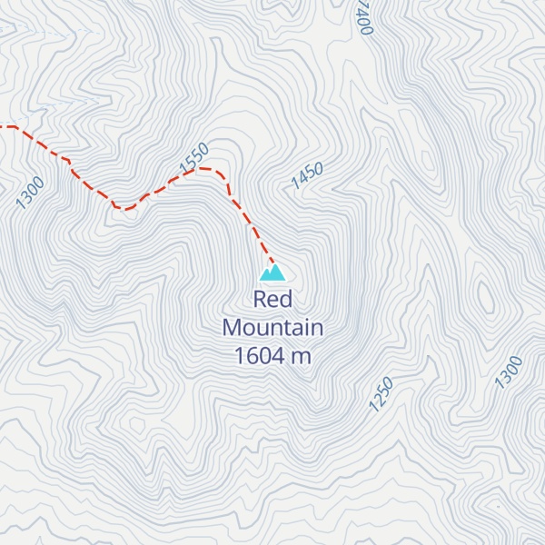 Map of Red Mountain