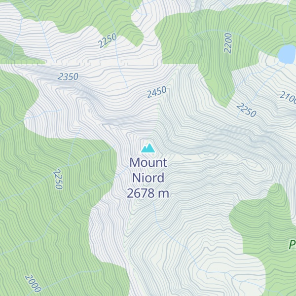 Map of Mount Niord