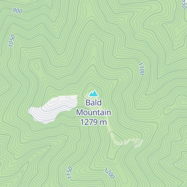 Map of Bald Mountain