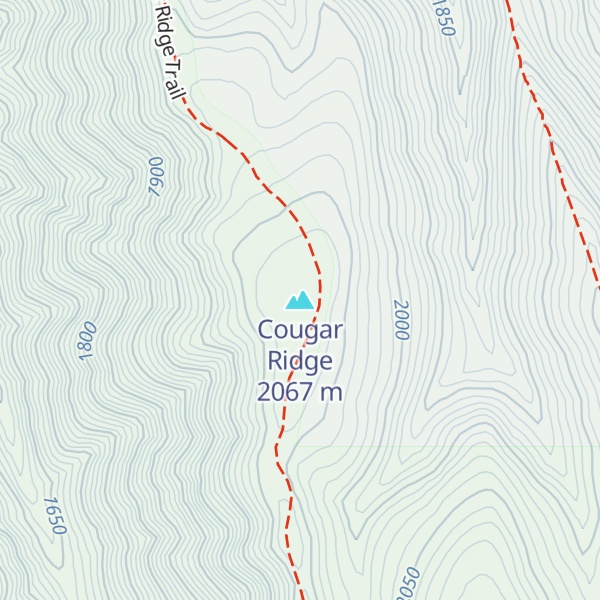 Map of Cougar Ridge