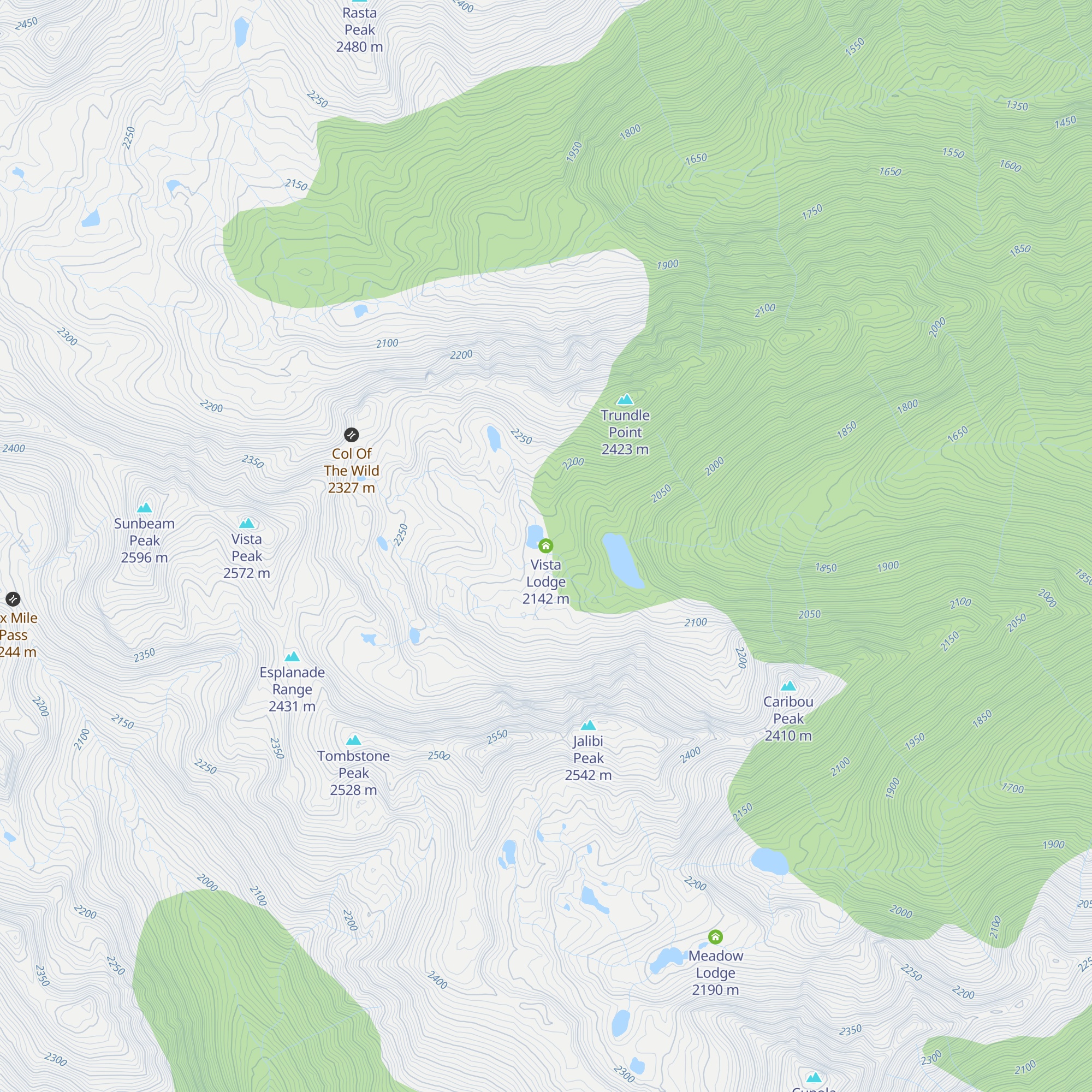 Vista Lodge map