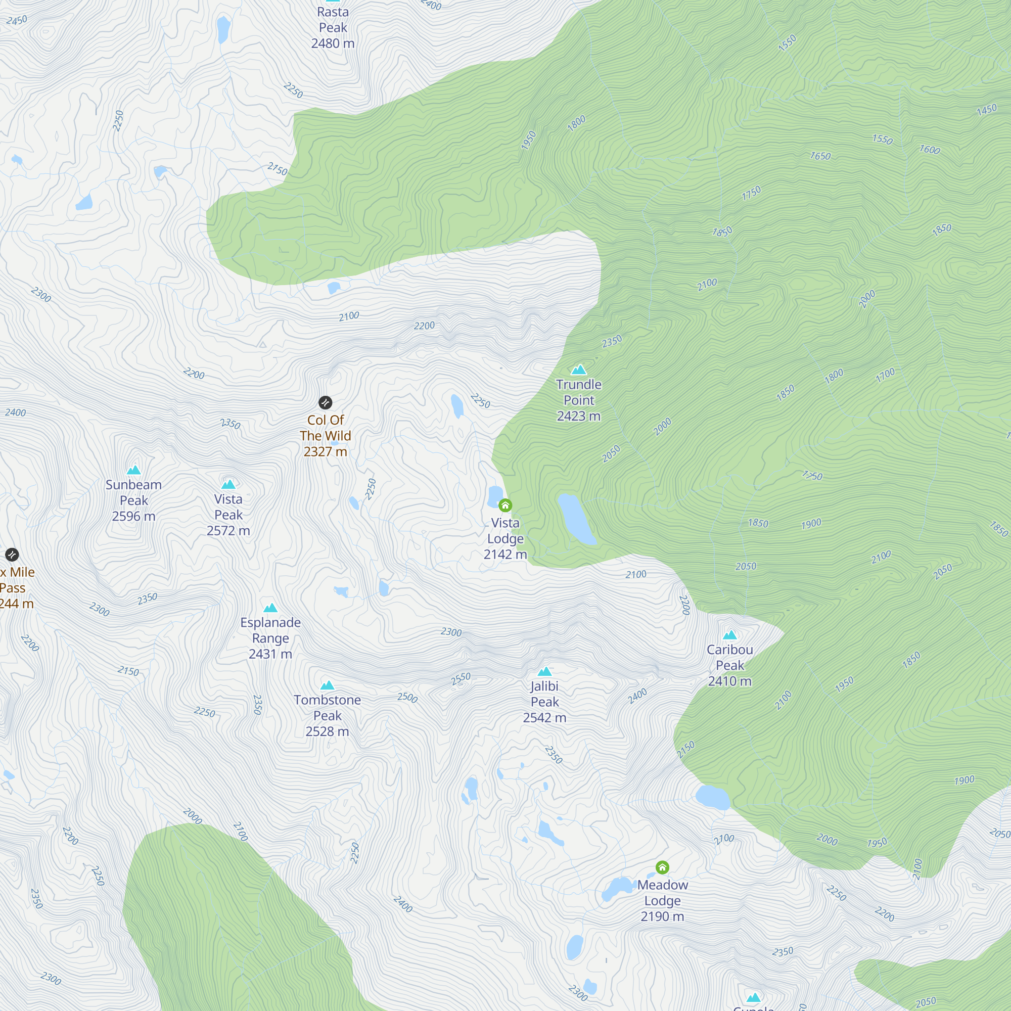Vista Lodge map