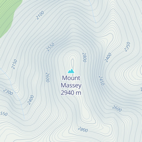 Map of Mount Massey