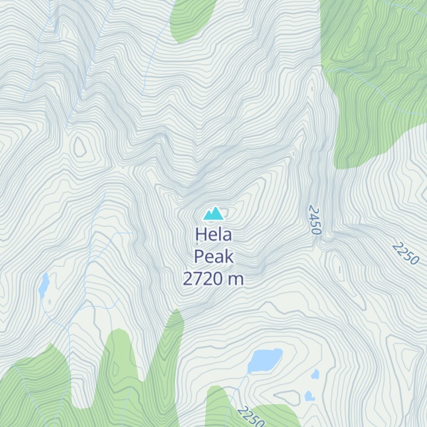 Map of Hela Peak