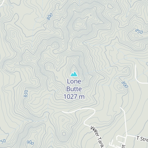 Map of Lone Butte