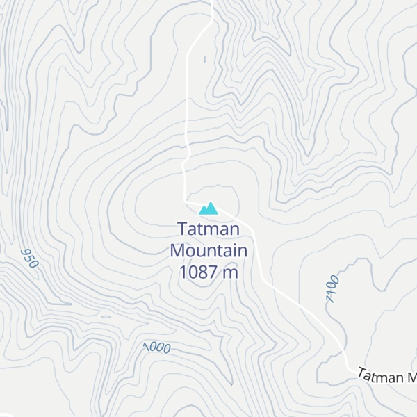 Map of Tatman Mountain