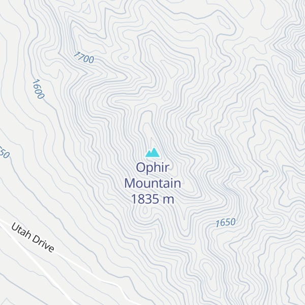 Map of Ophir Mountain