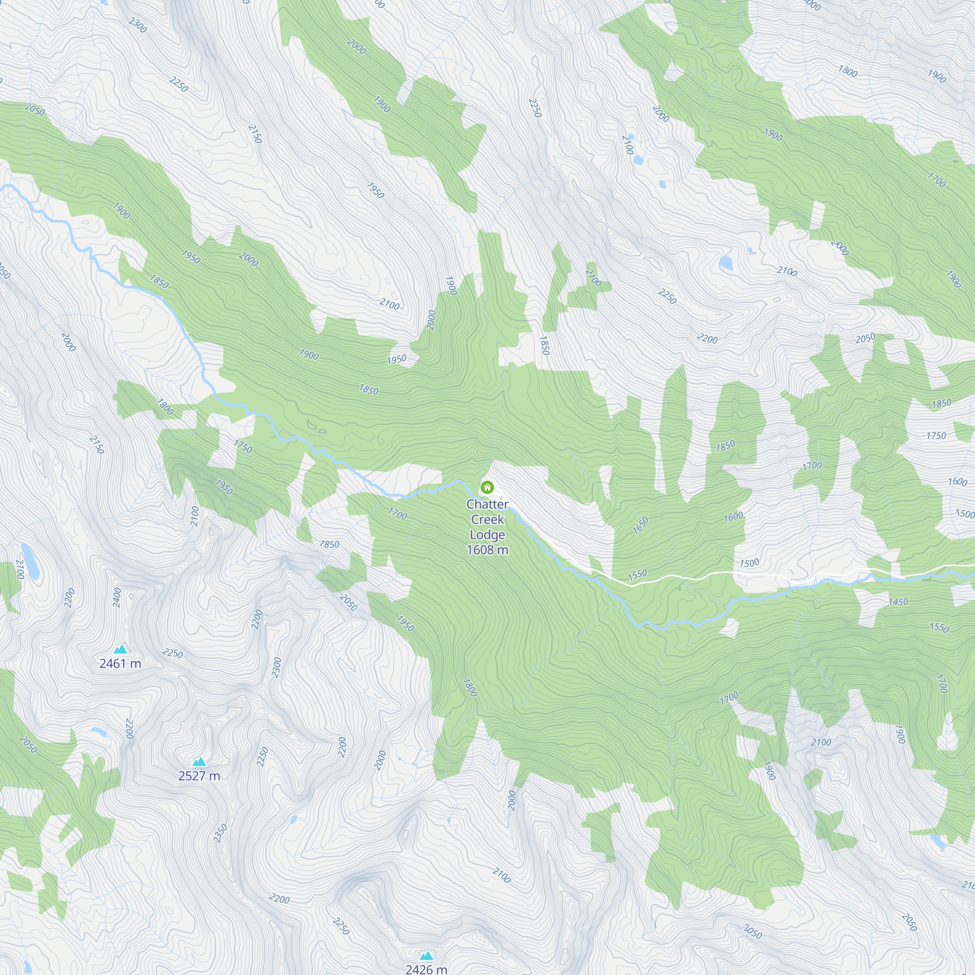Chatter Creek Lodge map