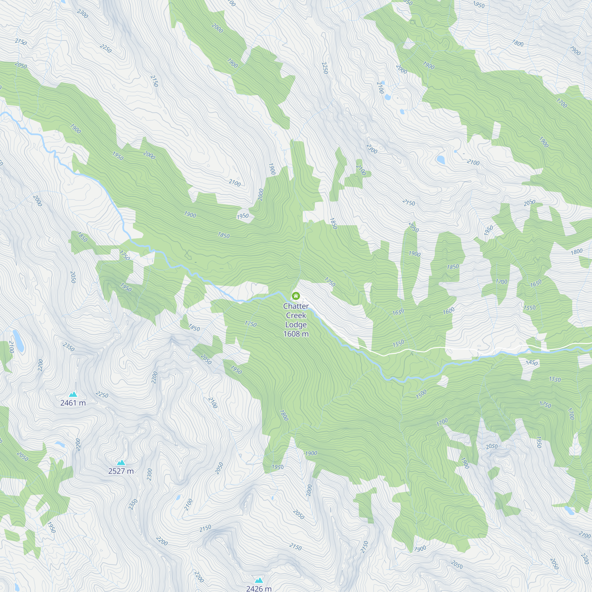 Chatter Creek Lodge map
