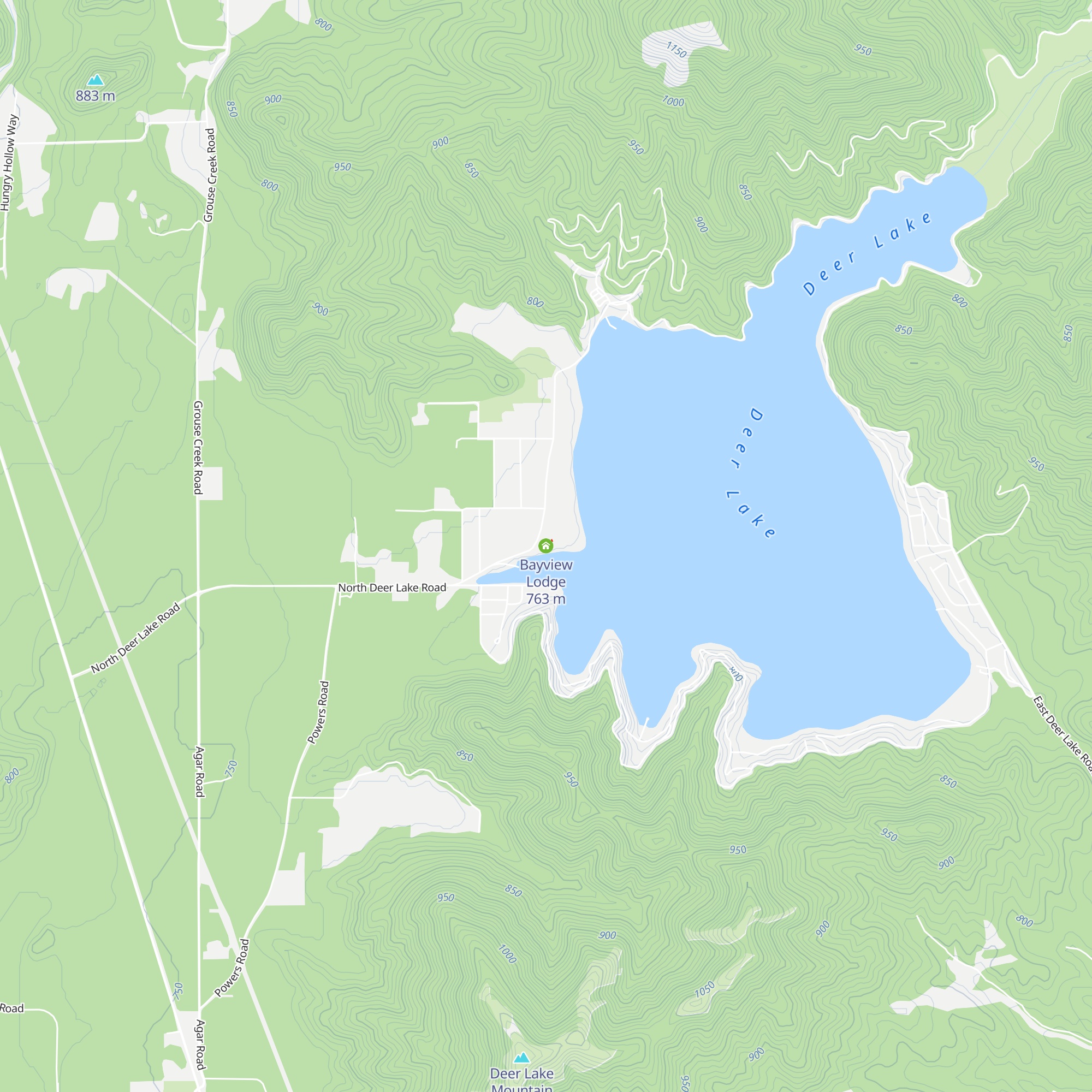 Bayview Lodge map
