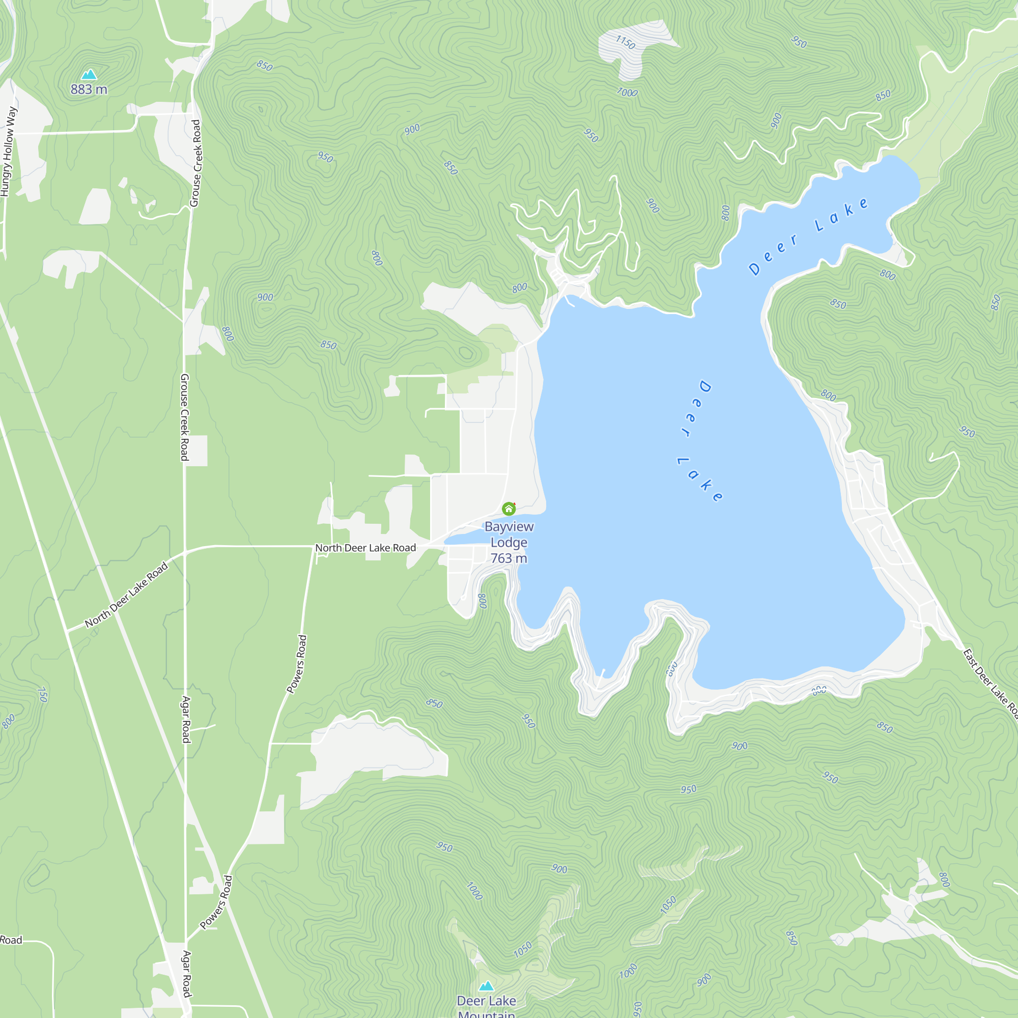 Bayview Lodge map