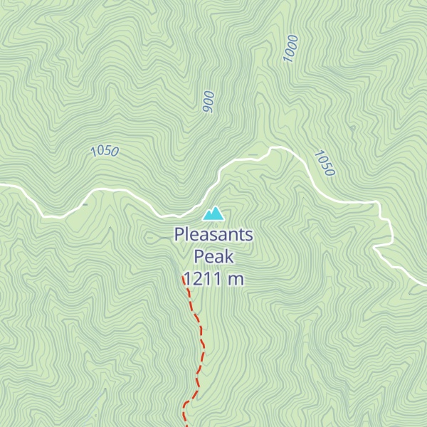 Map of Pleasants Peak