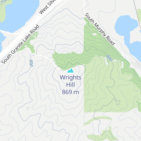 Map of Wrights Hill