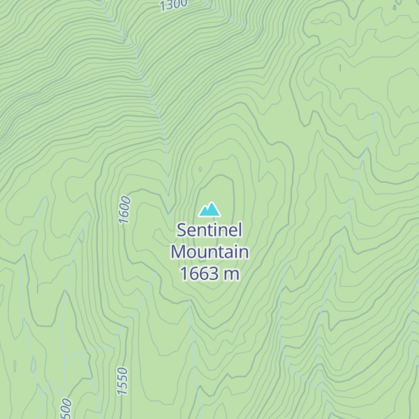 Map of Sentinel Mountain