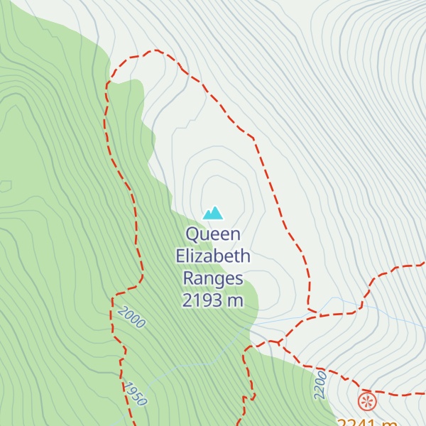 Map of Queen Elizabeth Ranges