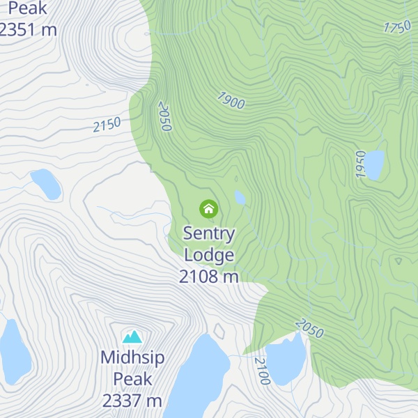 Map of Sentry Lodge
