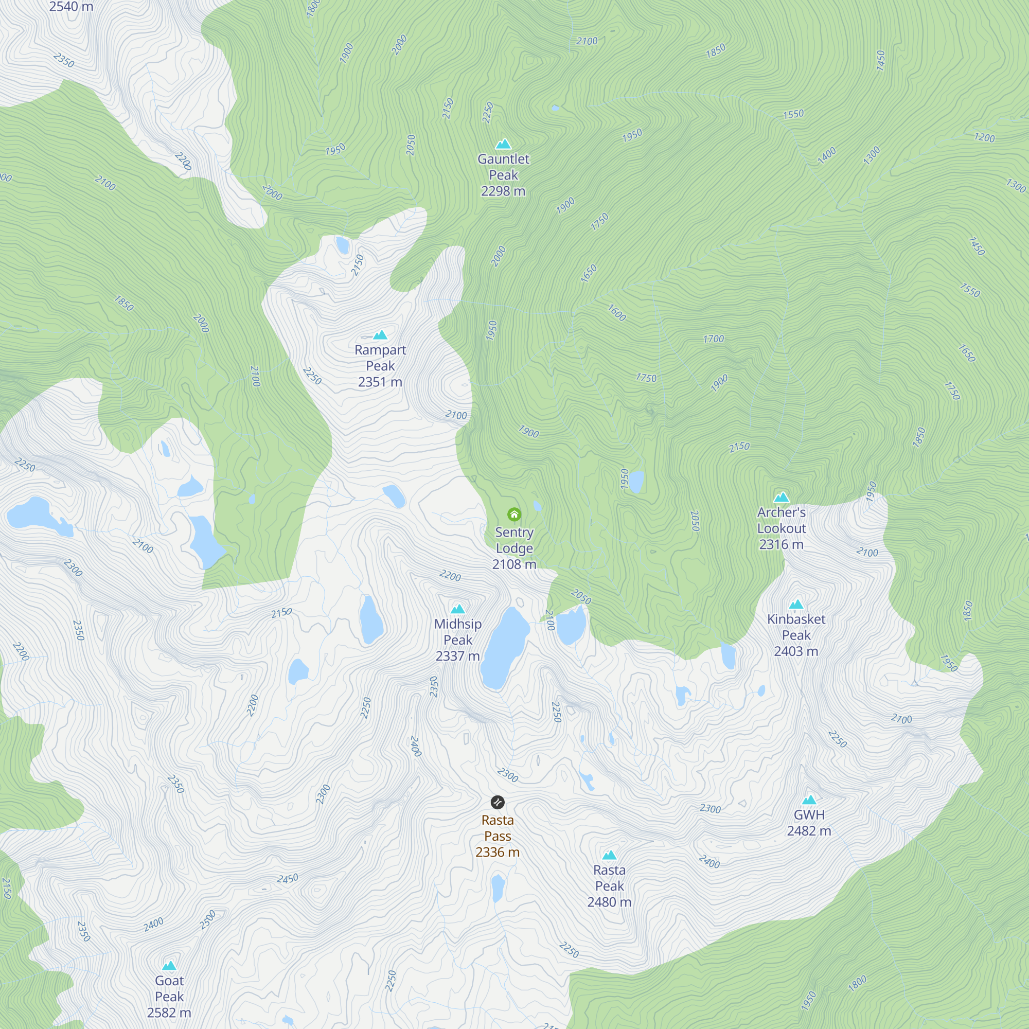 Sentry Lodge map