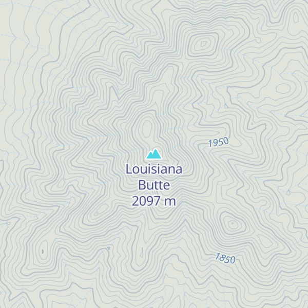 Map of Louisiana Butte