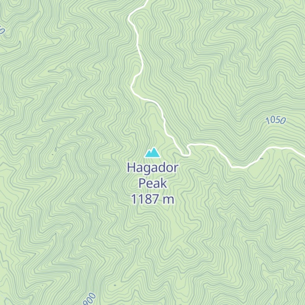 Map of Hagador Peak