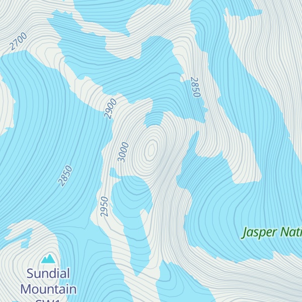 Map of Sundial Mountain