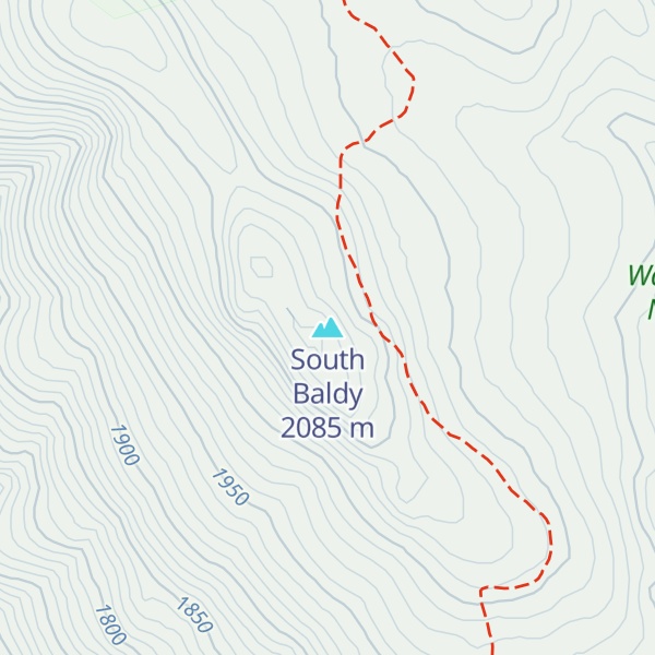 Map of South Baldy