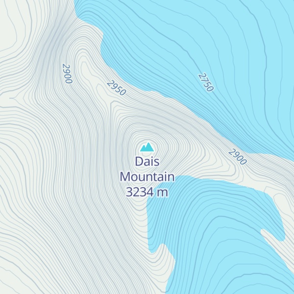 Map of Dais Mountain