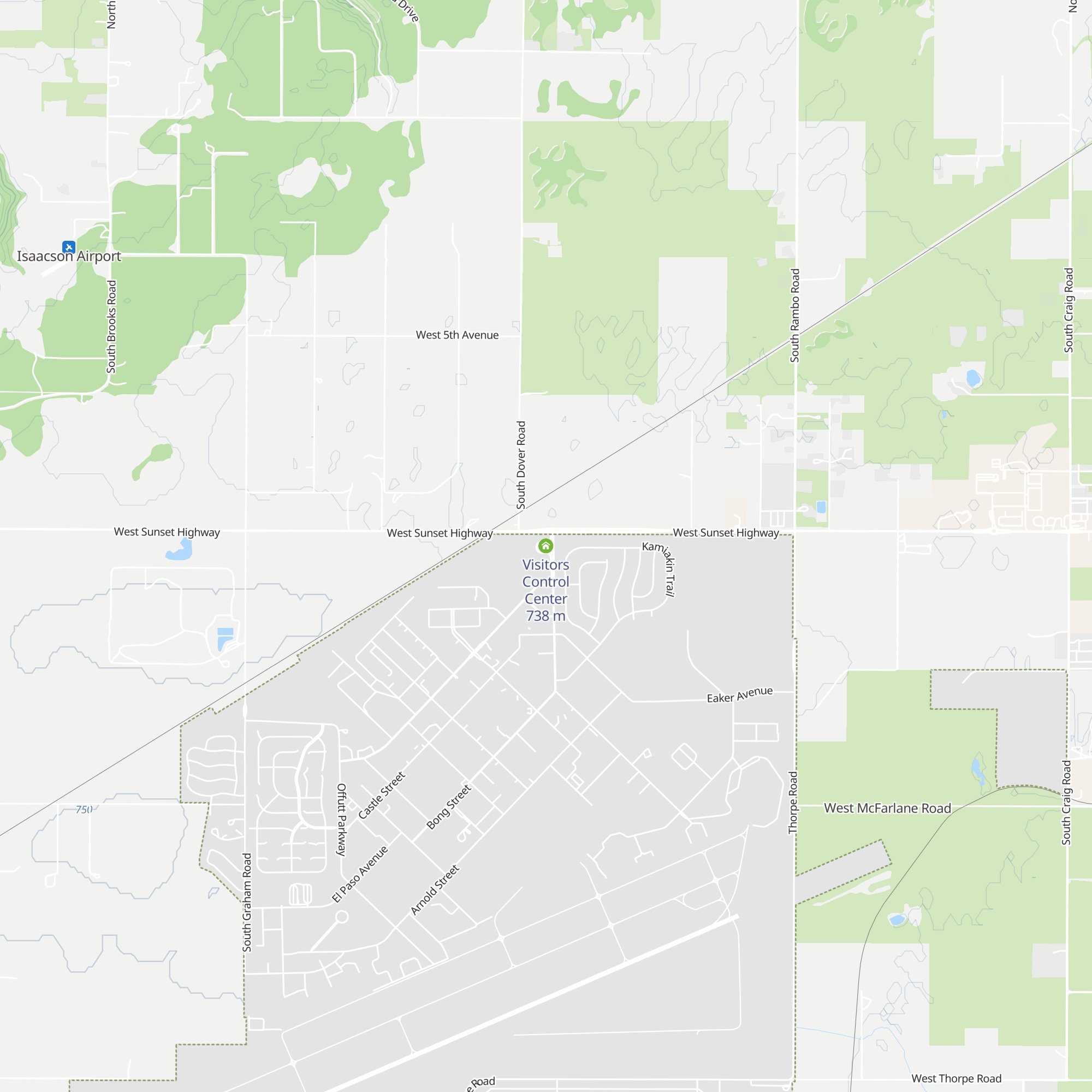 Visitors Control Center map