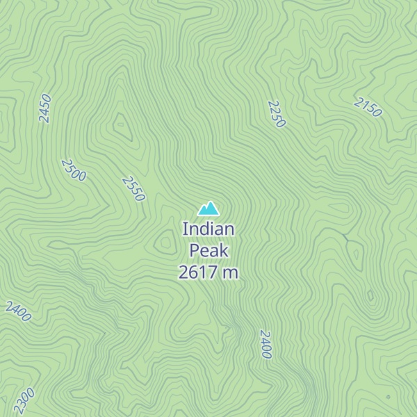 Map of Indian Peak