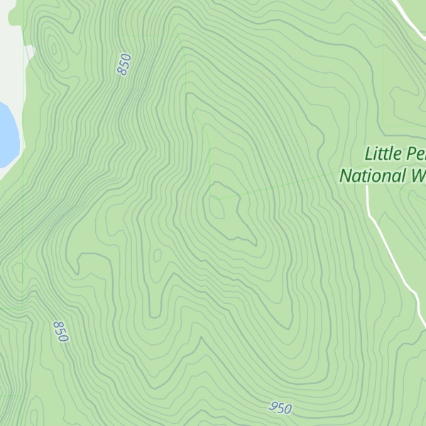 Map of McDonald Mountain